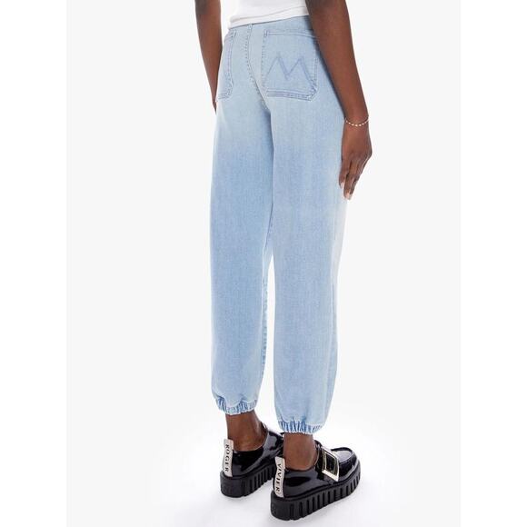 Mother Wrapper Patch Springy Ankle Jean in Chill Pill 30 - Picture 3 of 4